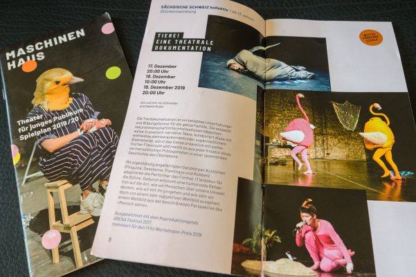 Programmheft 2019/20 - Theater für junges Publikum, Maschinenhaus Essen - diverse Fotos